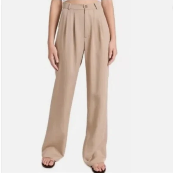 NWT, Reformation, Mason Trousers Pant, Camel, Women’s 8 - Picture 16 of 16